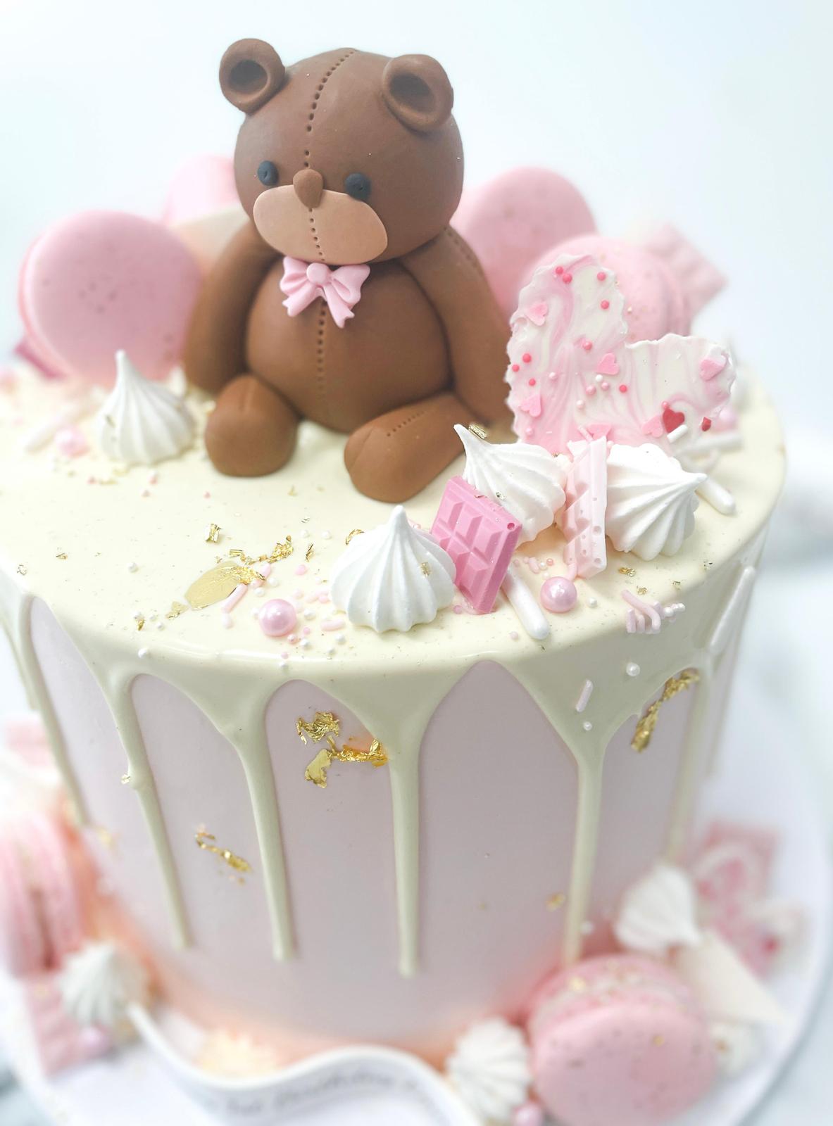 Teddy Bear / Toddler Themed Cake [Eggless] – The Pink Berry