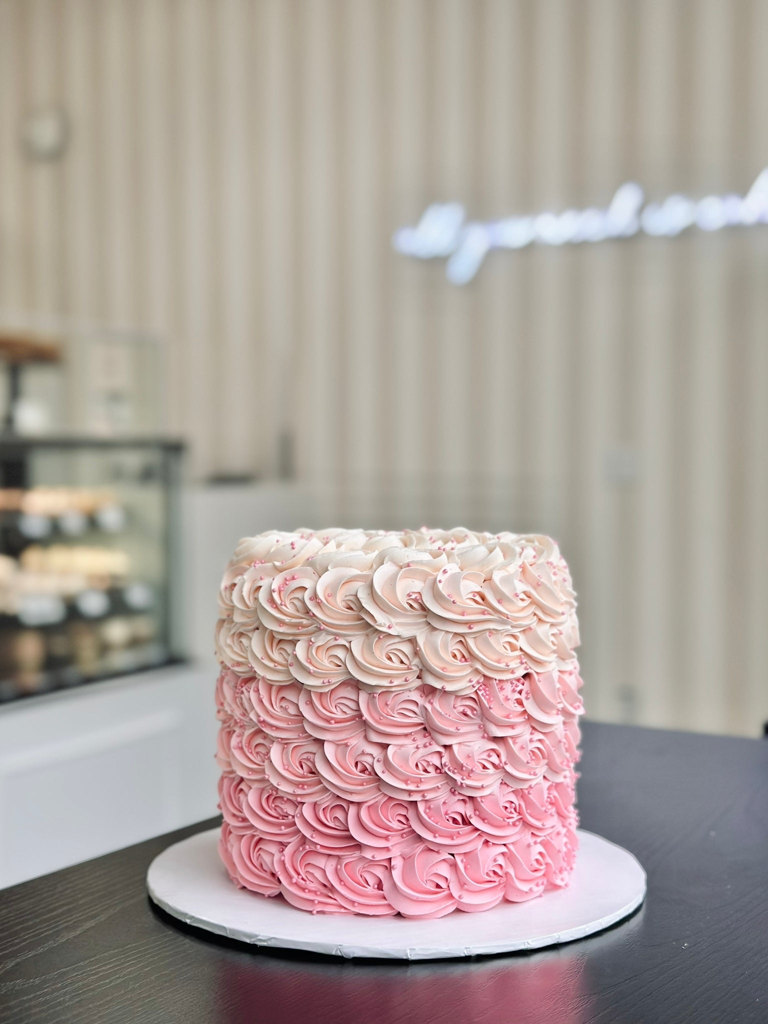 Ombre, Rosette, and Stripe Cakes - Pastries by Randolph